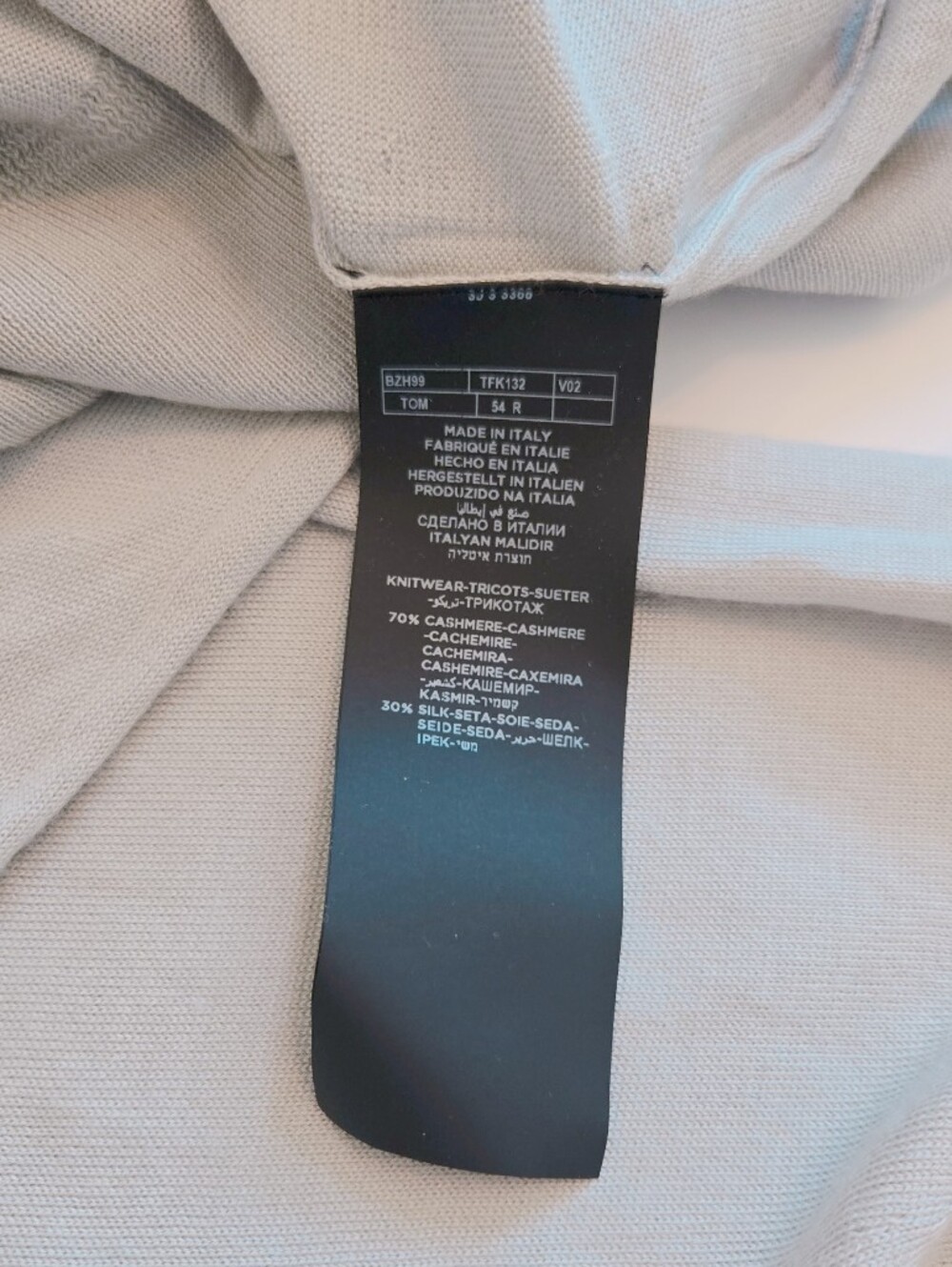Tom Ford Mint Green Long-Sleeve Polo Shirt - Picture 8 of 8